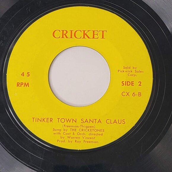 Gene Autry Rudolph The Red Nosed Reindeer / Tinker Town Santa Claus 45 RPM Vinyl - Picture 3 of 9